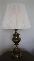 Brass Table Lamp w/Shade 29"h