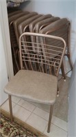 8 Metal & Cushion Folding Chairs