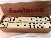 Dominoes, double 6, metal spin