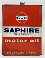 Gulf Saphire Supreme Motor Oil 2 Gallon Can