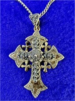 Antique Point 800 Silver Monastery Cross