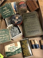 ADVERTISING BOXES, REMINGTON; OIL CANS