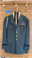 Army dress uniform: jacket, shirt, tie and pants