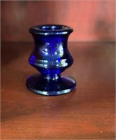 Cobalt candle holder