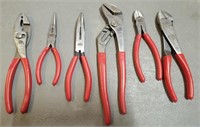 (6) Mac Tool Assorted Pliers in Ryobi Bag