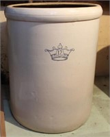 12 gallon Enterprise Crown stoneware crock