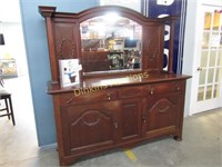 Old Engish Hutch with Mirror