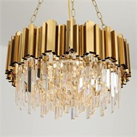 Modern Chandeliers Crystal with Light Gold Crystal
