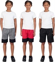 C23  Hind Boys 3 Pack Active Shorts Size 5-16