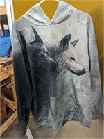 xl wolf hoodie
