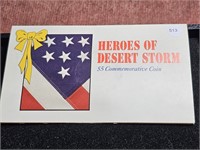 1991 Heros of Dessert St.  Commemorative - $5 coin
