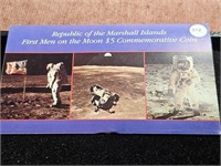 1989 1st Men on Moon Commemorative - $5 coin