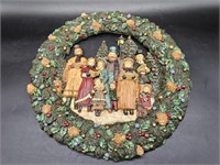 Dickens Christmas Carol Scene Wreath