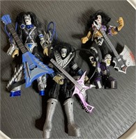3- 8" Kiss figurines
