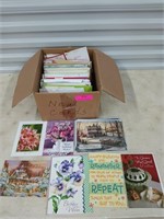 Box of assorted greeting cards
