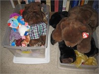 2 Totes of TY Beanie Babies