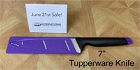 Tupperware 7"  Knife w. Protective Sleeve