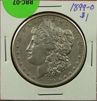 1899-O Morgan Dollar AU Cleaned