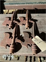 Architectural cast iron Finial awning parts