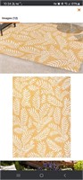 Palm Tan/Cream 4'x6' Indoor/Outdoor Area Rug