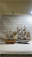 Two Model Boats USS Constitution