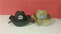 2 Cowboy Hats Coors Light & Ford