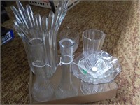 Glass Vases, Etc.