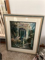 Large Framed Entry Door Print