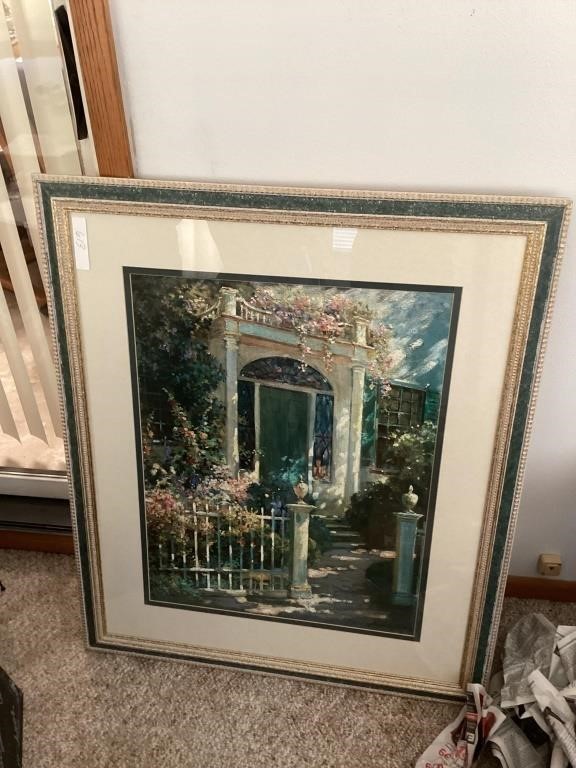 Large Framed Entry Door Print