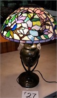 Tiffany Style Stained Glass Lamp 27 X 16