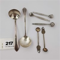 Sterling SIlver Spoons & Sterling Olive Forks