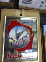 Framed mirror art - Budweiser "In Wisconsin â€¦"