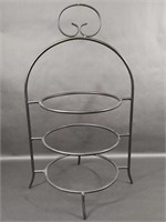 Black Metal 3 Tier Display Rack