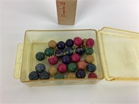 Antique clay marbles