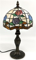 Small Tiffany Style Stained Glass Lamp