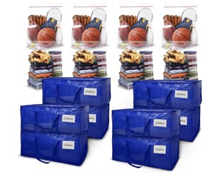 16 Pack Moving Bags, 8 Extra Large Heavy Duty Bags