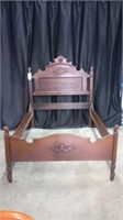 ANTIQUE VICTORIAN BED WITH RAILS