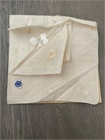 Vintage Hand Embroidered Handkerchief