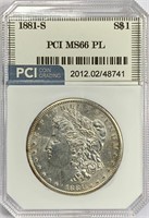 1881-S Morgan Silver Dollar MS-66 PL