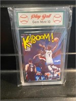 Anthony Edwards KABOOM Sticker Card Graded 10