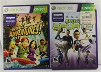 XBOX 360 KINECT ADVENTURES & KINECT SPORTS
