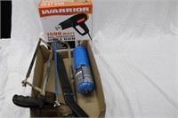 HEAT GUN AND HAND SAWS