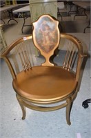 Antique Gold Chair w/ Lady Back Splat