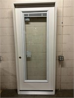 34 x 80 full glass door with built-in blinds