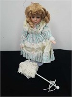 Westminster doll on metal stand 16 in tall