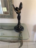 Vintage bronze dragonfly girl, #22