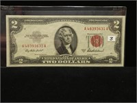 CONSECUTIVE (CU)$2 1953A RED SEAL ONE OF THREE 3/3