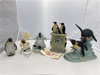 5 Penguin Statues