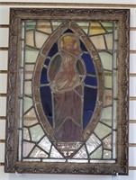 (E) St. Marie Stained Glass - (21.5" x 15.5")