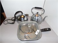 Electric Frying pan, kettle w kettle for stove top